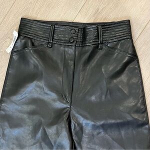 Aritzia Wilfred Funk High‑waisted Vegan Leather Pants